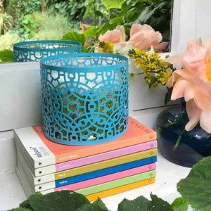 NIB PartyLite Mandala Jar Candle Sleeve